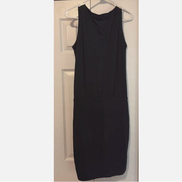 Athleta Westwood Bodycon Dress Dark Deep Gray Womens Size Small - SUPER SOFT! - Picture 3 of 5